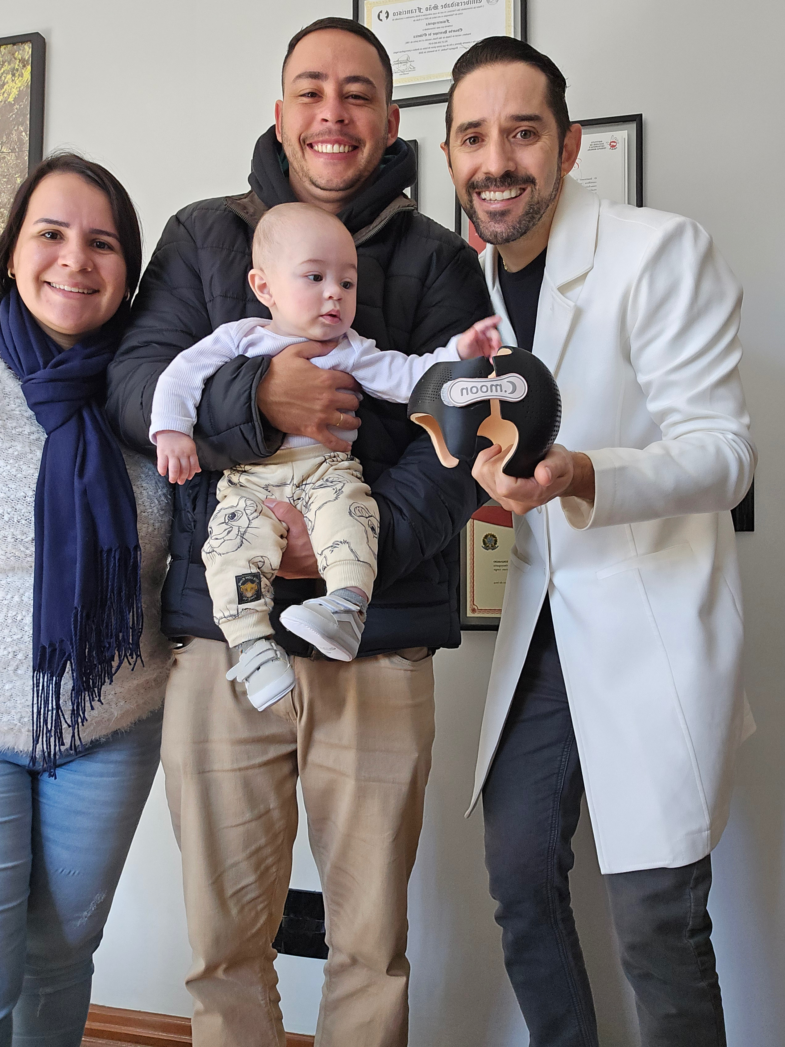 Tratamento confortável com órtese